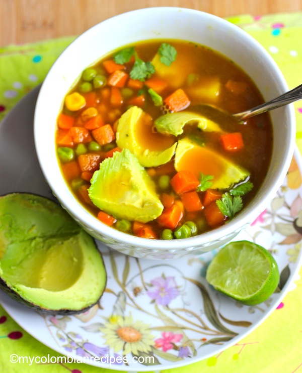 Vegetable Soup-Colombian Food