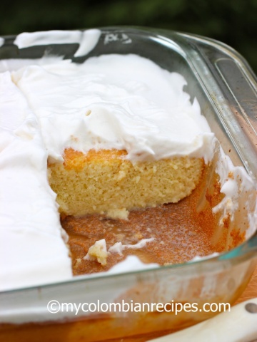 Torta de Tres Leches (Three Milks Cake)|mycolombianrecipes.com
