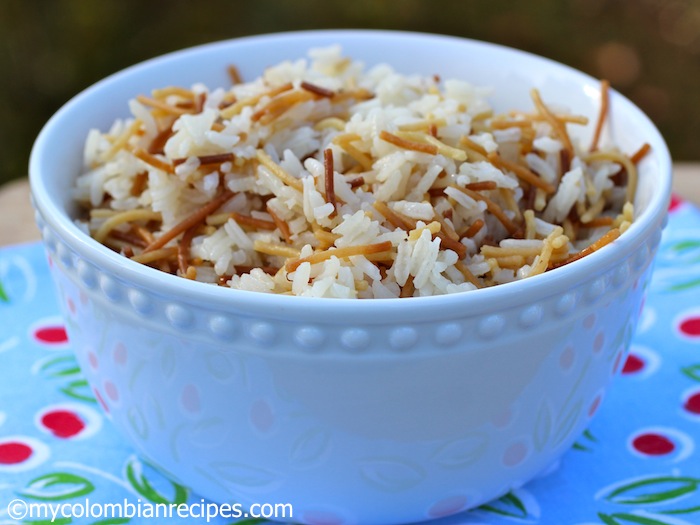 MyColombianRecipes-Rice with Pasta