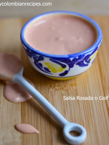 Salsa Rosada o Golf (Pink Sauce) |mycolombianrecipes.com