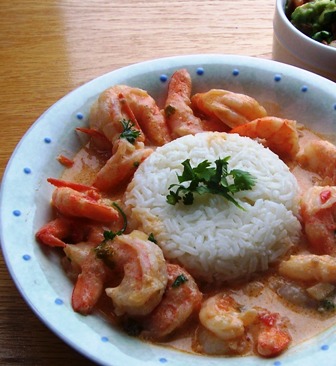 Camarones  or Colombian Shrimp in Creole Sauce