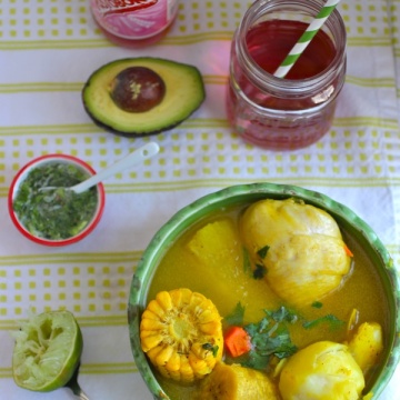 Sancocho de Gallina (Chicken or Hen Sancocho) |mycolombianrecipes.com