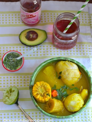 Sancocho de Gallina (Chicken or Hen Sancocho) |mycolombianrecipes.com