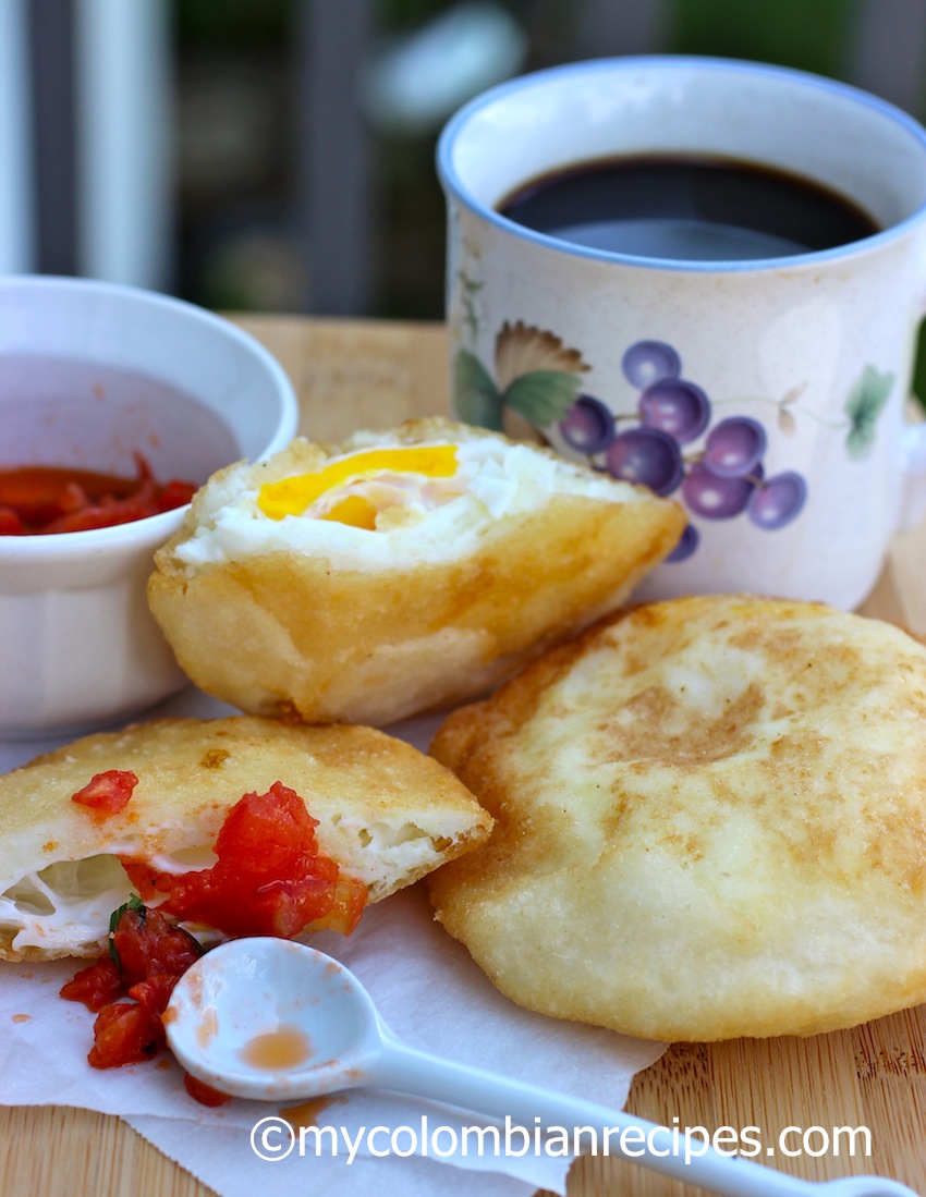 Arepa de Huevo (Arepa Stuffed with Egg) My Colombian Recipes