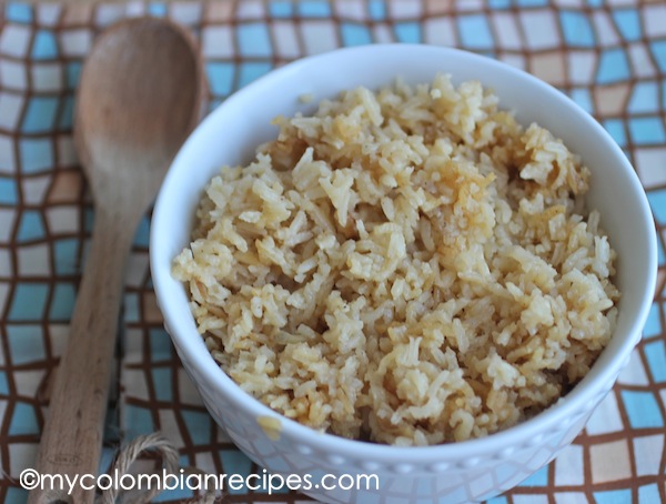 receta de arroz con Cebolla-My Colombian Recipes