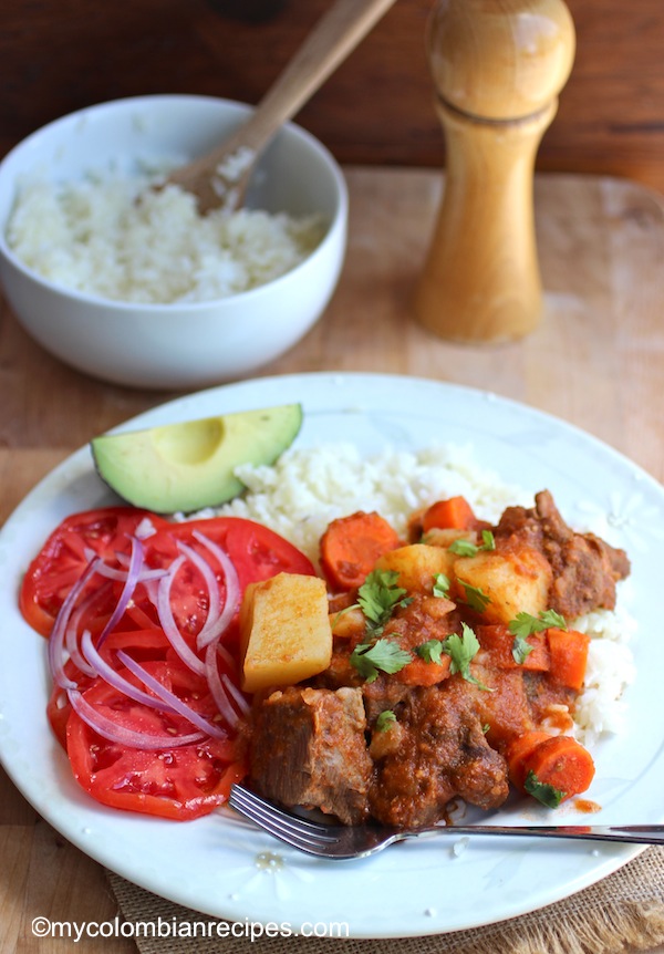 Beef Stew in Tomato Sauce (Estofado de Res)  My Colombian 