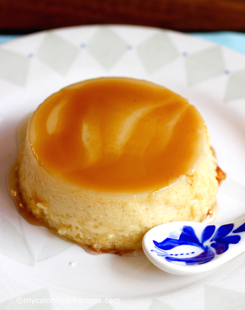 Flan de Leche y Vainilla (Traditional Flan) |mycolombianrecipes.com