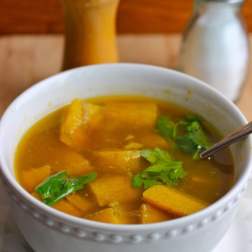 Sopa de Plátano Verde |mycolombianrecipes.com