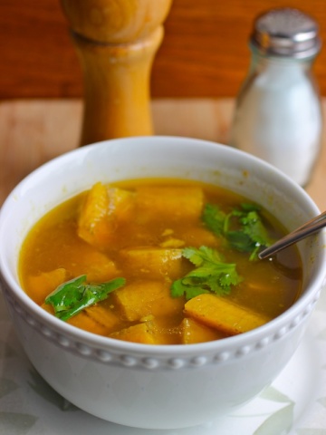 Sopa de Plátano Verde |mycolombianrecipes.com