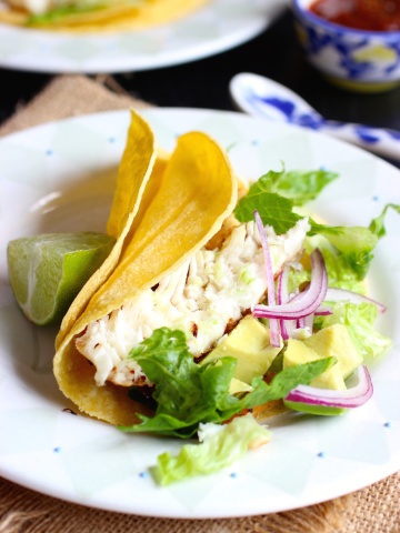 Tilapia Fish Tacos|mycolombianrecipes.com