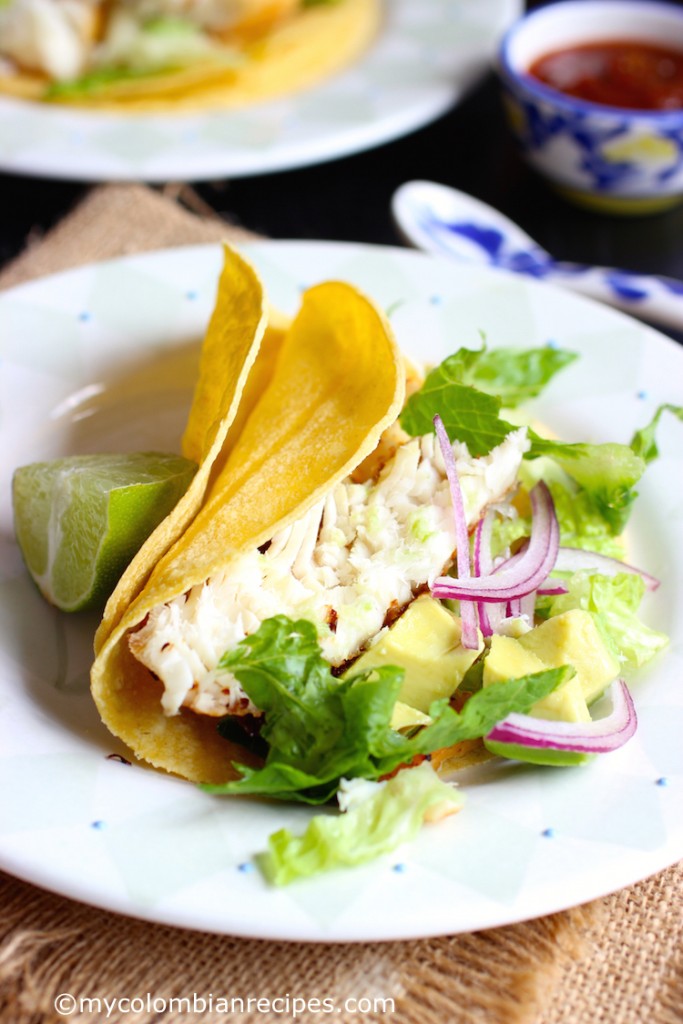 Tilapia Fish Tacos|mycolombianrecipes.com