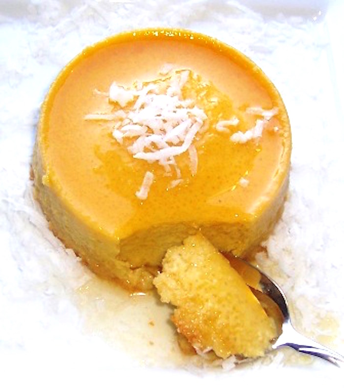 Flan de Coco (Coconut Flan) |mycolombianrecipes.com