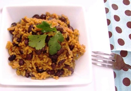 Arroz con Frijole Negros or Rice with Black Beans