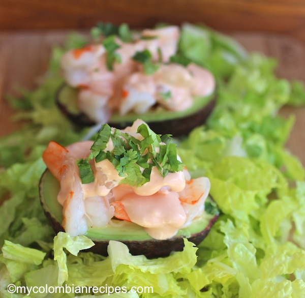 Avocado Stuffed with Shrimp