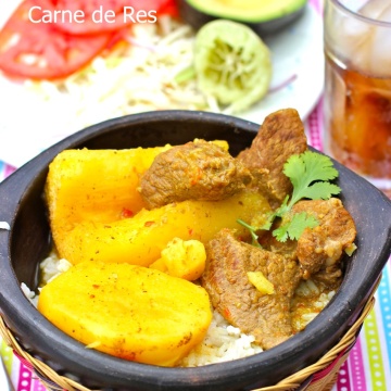 Sudado de Res (Colombian Beef Stew) |mycolombianrecipes.com