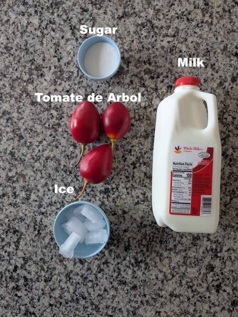 Jugo De Tomate De Arbol Ingredients