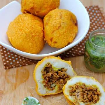 Colombian Style Stuffed Potatoes (Papas Rellenas Colombianas) |mycolombianrecipes.com