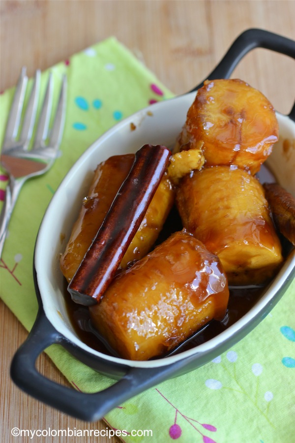 Platanos Calados (Caramelized Plantains) |mycolombianrecipes.com