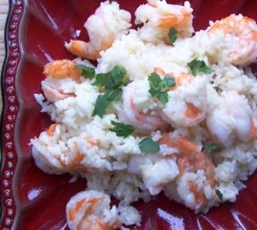 Arroz con Coco y Camarones or Coconut Rice with Shrimp