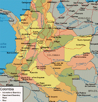 Map De Colombia