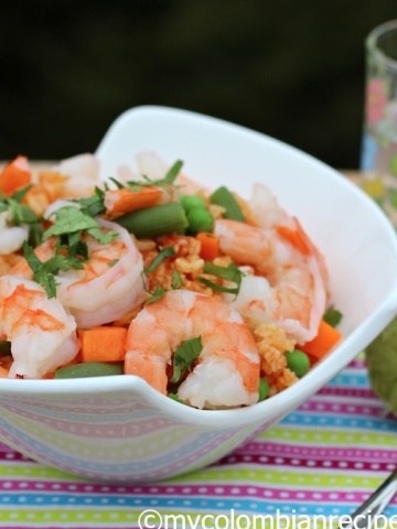 Rice with Shrimp (Arroz con Camarones)