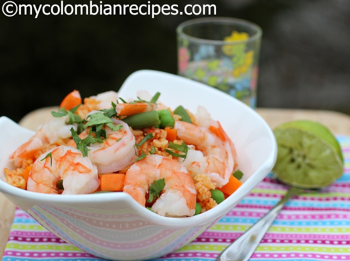 Rice with Shrimp (Arroz con Camarones) - My Colombian Recipes