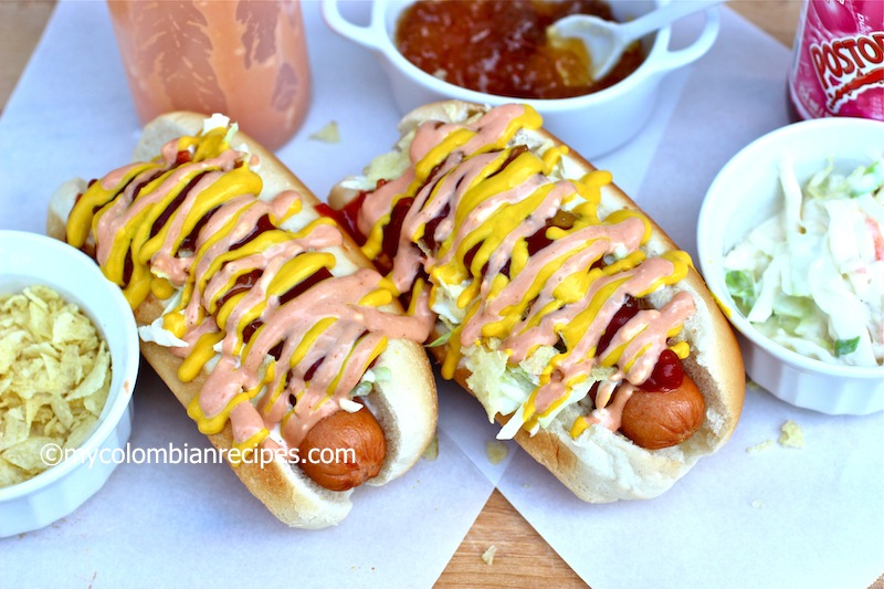 Colombian Hot Dogs (Perro Caliente Colombiano)