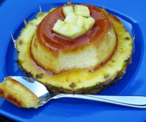 Flan de Piña (Pineapple Flan) |mycolombianrecipes.com