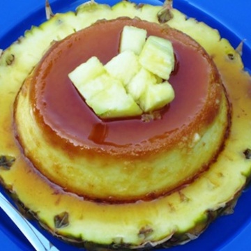 Flan de Piña (Pineapple Flan) |mycolombianrecipes.com