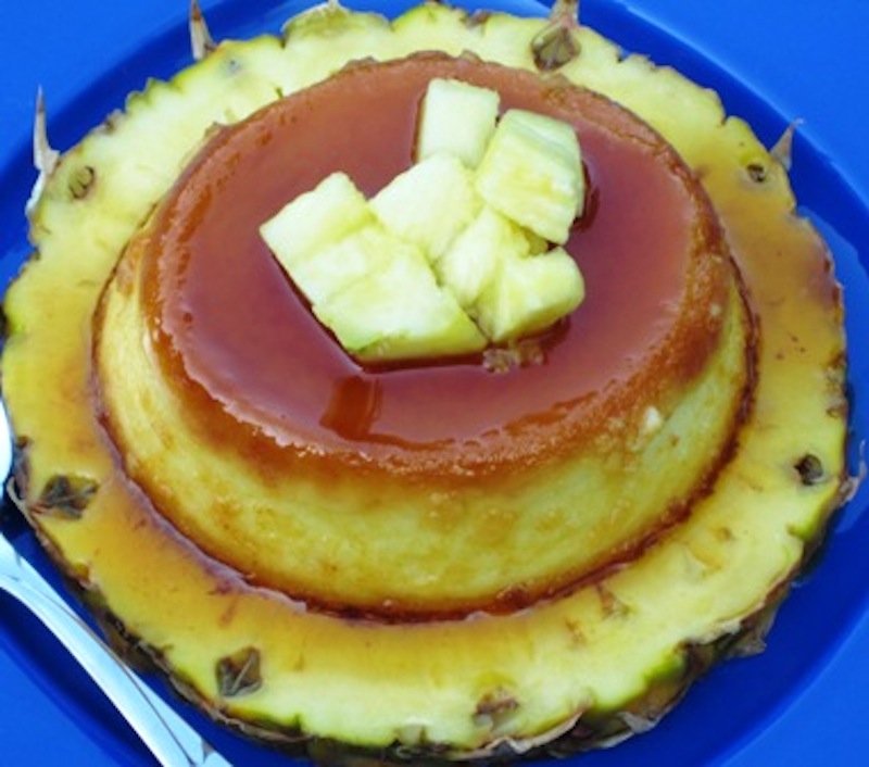 Flan de Piña (Pineapple Flan) |mycolombianrecipes.com