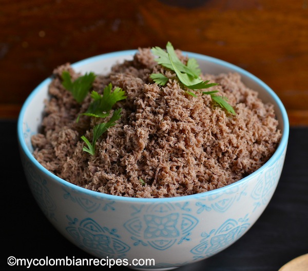 Carne molida, or ground beef, is another side dish that is frequently served in most Colombian homes. 