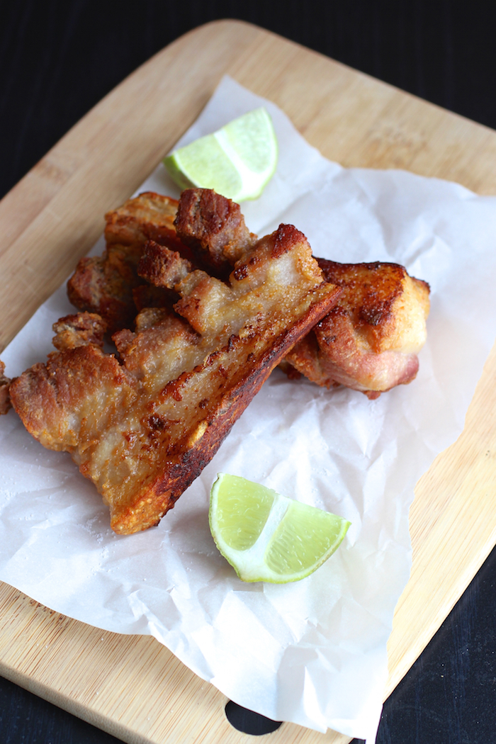 Chicharron como aceite freir sin