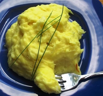 Saffron Mashed Yuca