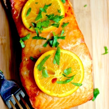 Salmon with Orange and Honey