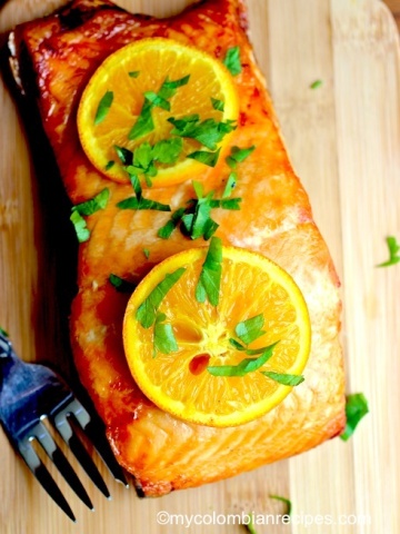 Salmon with Orange and Honey
