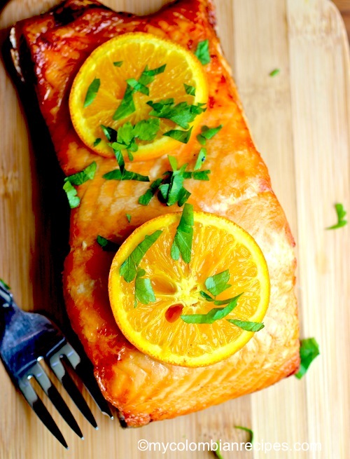 Salmon with Orange and Honey