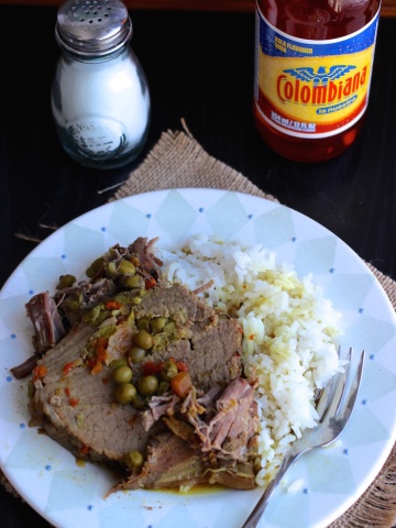 Stuffed Beef (Carne o Posta Rellena)|mycolombianrecipes.com