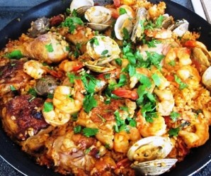 Seafood and Chicken Paella