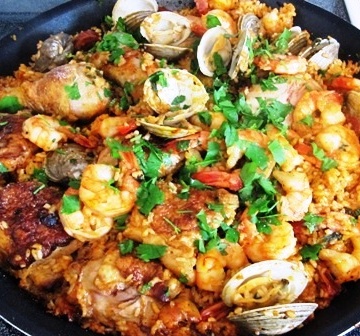 Seafood and Chicken Paella