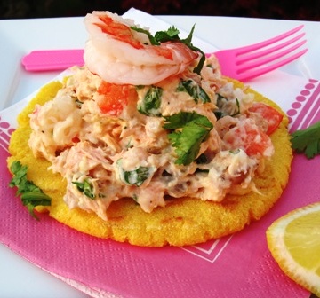 Arepa Con Salmon