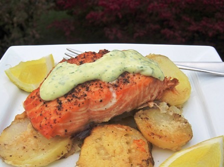 Salmon with mustard