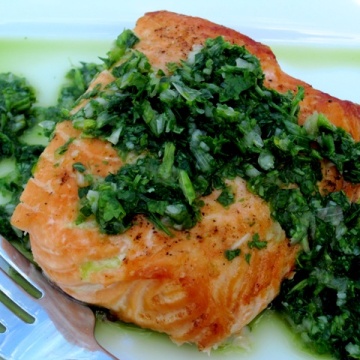 Salmon Con Chimichurri