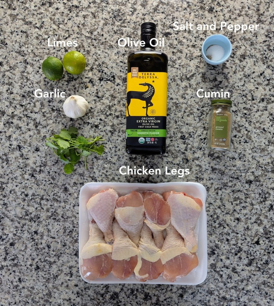 Roasted Chicken With Lime Ingredients