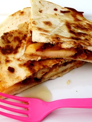 Apple  Bacon Quesadilla