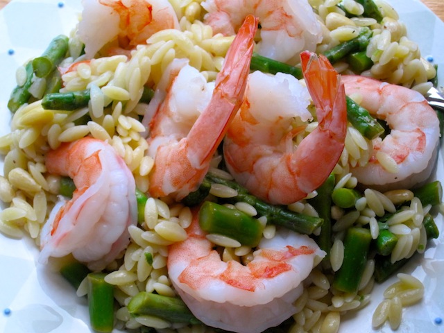 Orzo and Shrimp salad