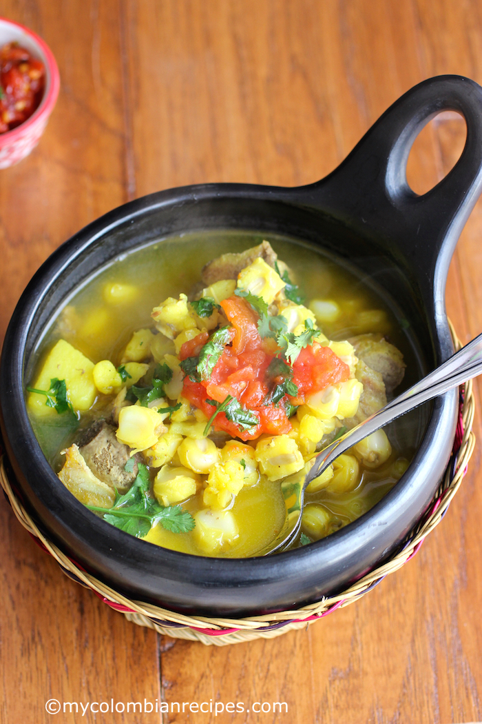 Colombian Yellow Hominy Soup (Sopa de Mute) | My Colombian Recipes