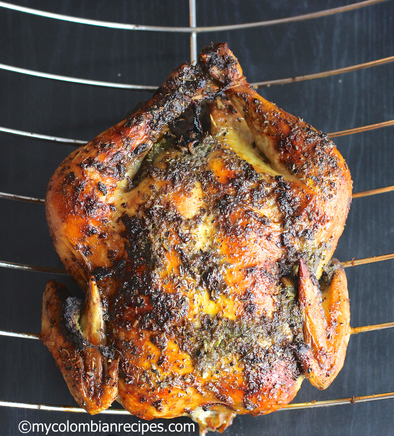 Pollo Asado Colombiano (Colombian Style Roasted Chicken)