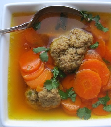 Carrots And Meatball Soup