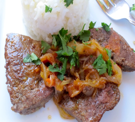 Higado con Salsa Criolla (Liver with Creole Sauce) - My Colombian Recipes