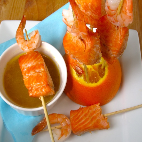 Shrimp skewers